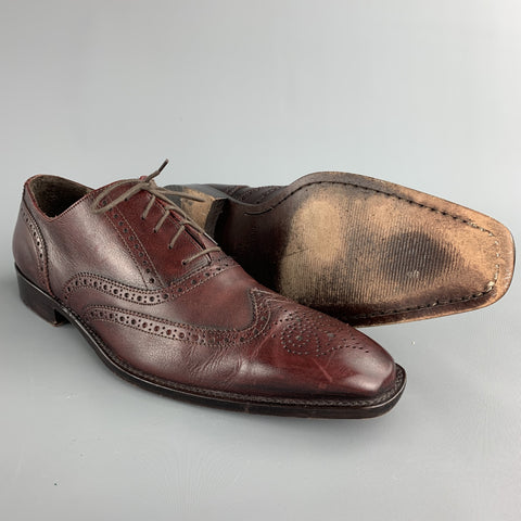 TO BOOT NY Size 13 Brown Leather Wingtip Lace Up Shoes