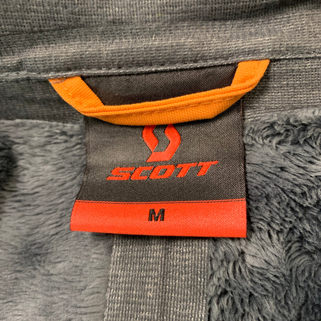SCOTT Size M Orange Polyamide Hooded Gore-Tex Jacket