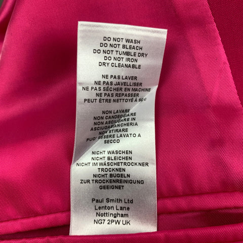 PAUL SMITH Size 36 Regular Pink Wool Sport Coat