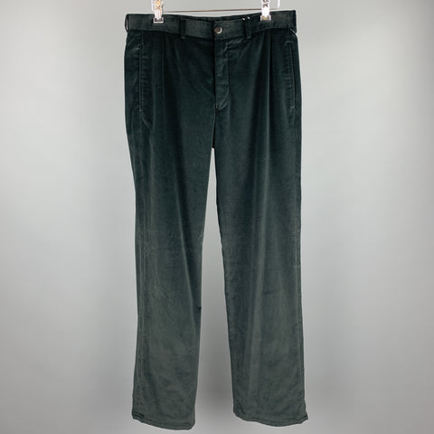 ARMANI COLLEZIONI Size 32 Black Cotton Zip Fly Dress Pants