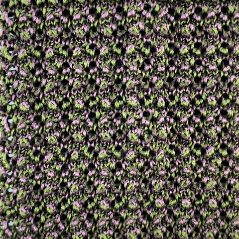 HOLLAND & HOLLAND Brown Purple & Olive Silk Textured Knit Tie