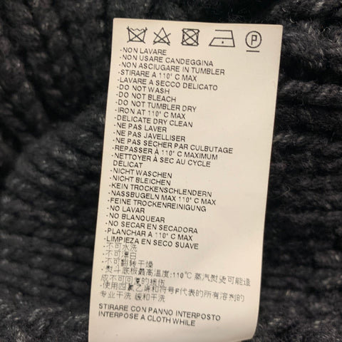 MAISON MARTIN MARGIELA Taille M Pull Laine Polyamide Gris Noir