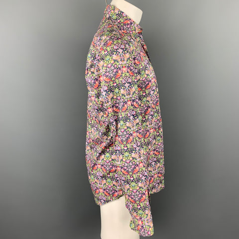 LIBERTY OF LONDON Size S Multi-Color Floral Cotton Button Up Long Sleeve Shirt
