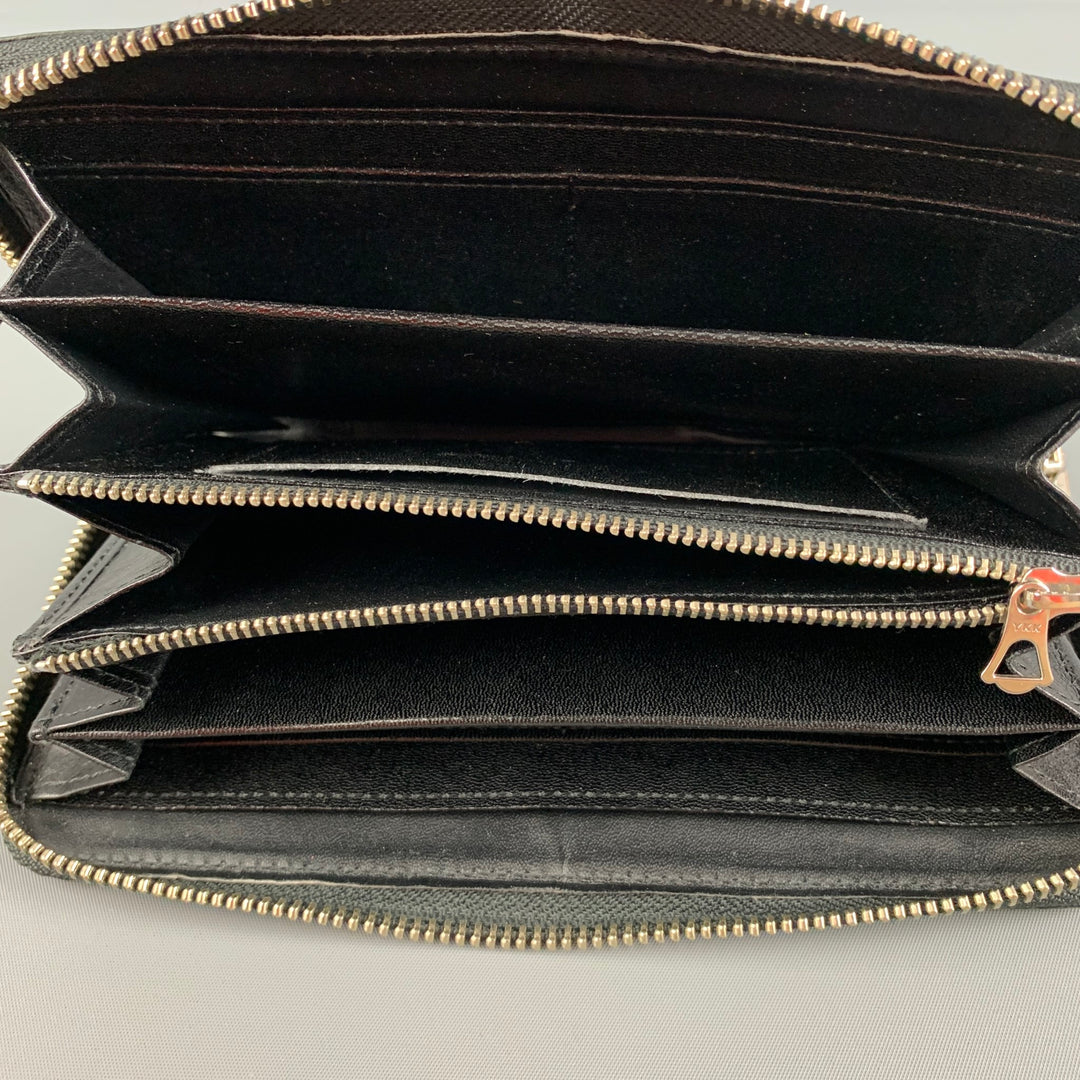 COXCOMB Black Leather Long Wallet