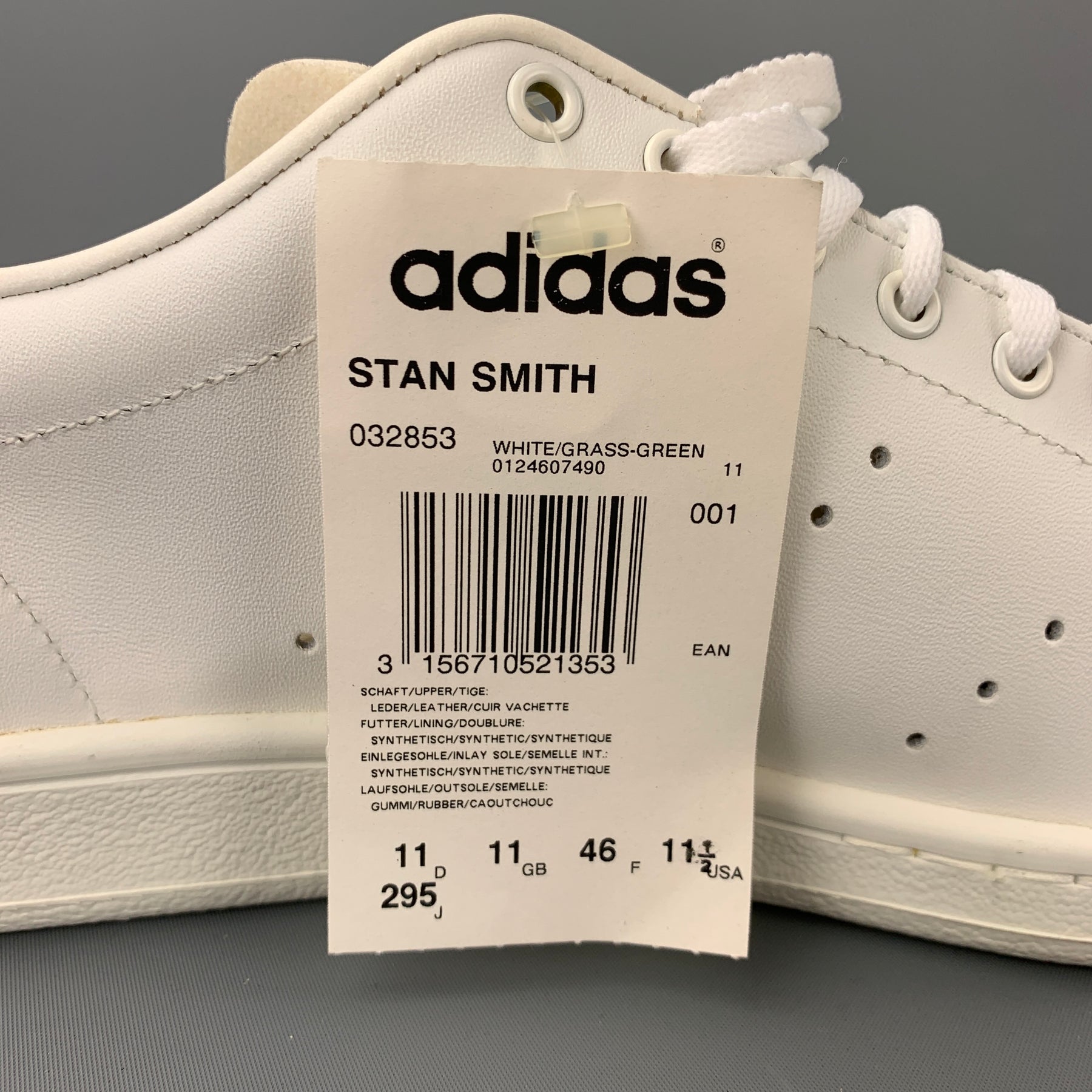 Lichaam benzine Vader Vintage ADIDAS Size 11 White Leather Stan Smith Sneakers – Sui Generis  Designer Consignment
