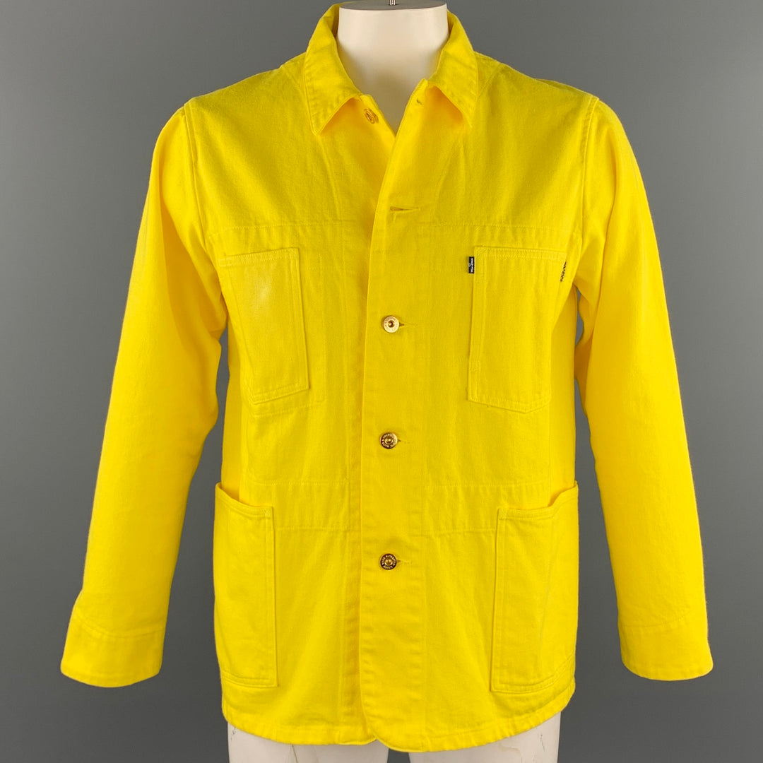 LEVI'S MADE & CRAFTED Size M Yellow Cotton Worker Jacket
