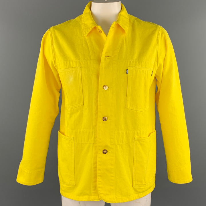 LEVI'S MADE &amp; CRAFTED Taille M Veste de travail en coton jaune