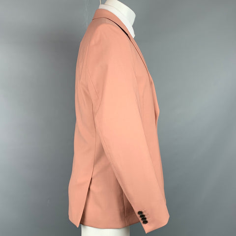 PS by PAUL SMITH Size 40 Rose Wool Notch Lapel Sport Coat
