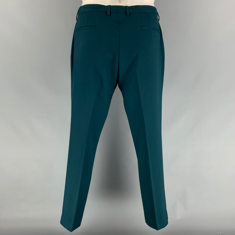 PAUL SMITH Kensington Fit Size 42 Regular Teal Wool Notch Lapel Suit
