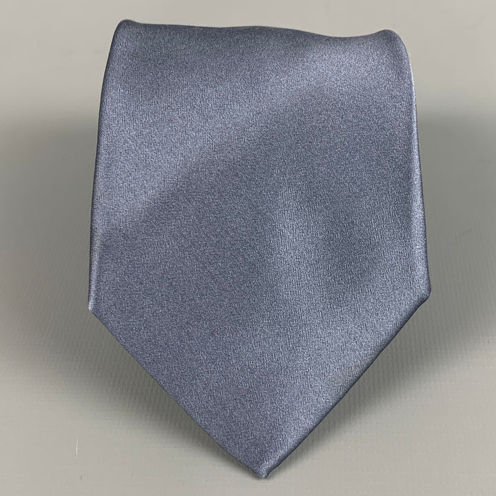 BRIONI Blue Silk Satin Tie