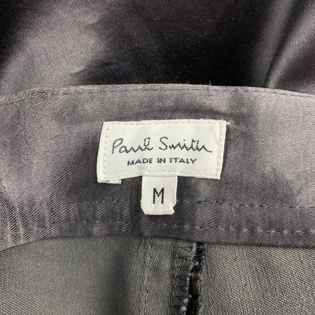 PAUL SMITH Talla M Pantalones casuales de algodón / acrílico con cremallera y bragueta negro