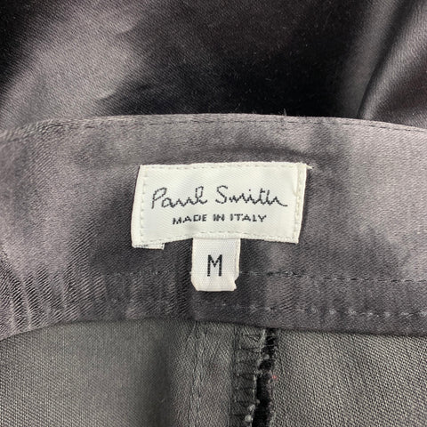 PAUL SMITH Size M Black Cotton / Acrylic Zip Fly Casual Pants