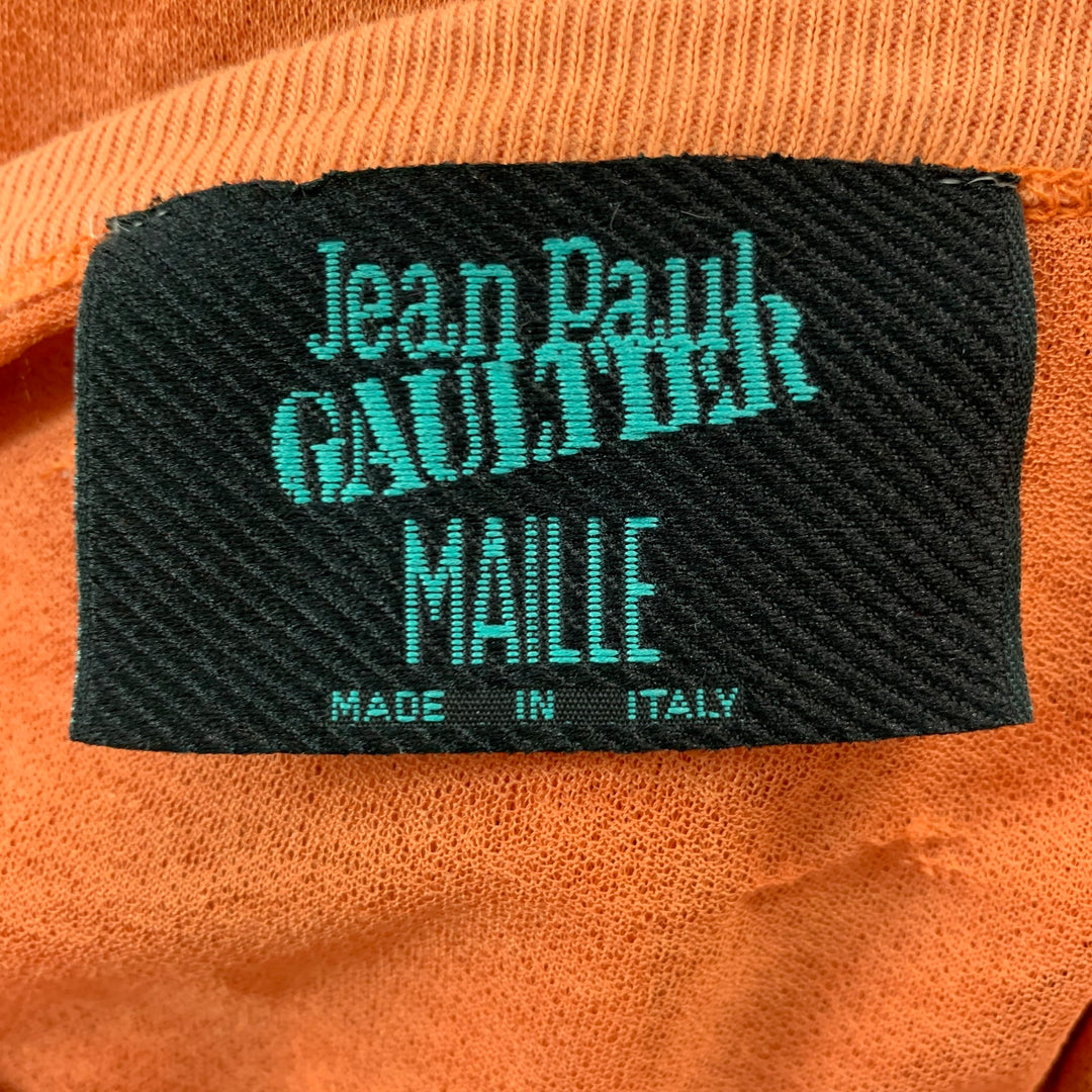 JEAN PAUL GAULTIER Camiseta Manga Corta Poliéster Naranja Talla M