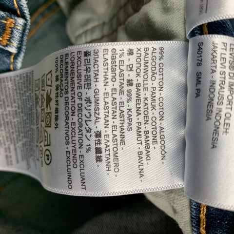 LEVI STRAUSS Size 32 Blue Cotton Zip Fly Jeans