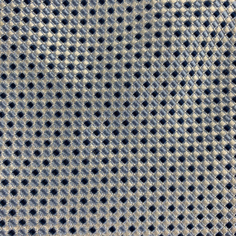 MICKY Light Blue Squares Silk Tie