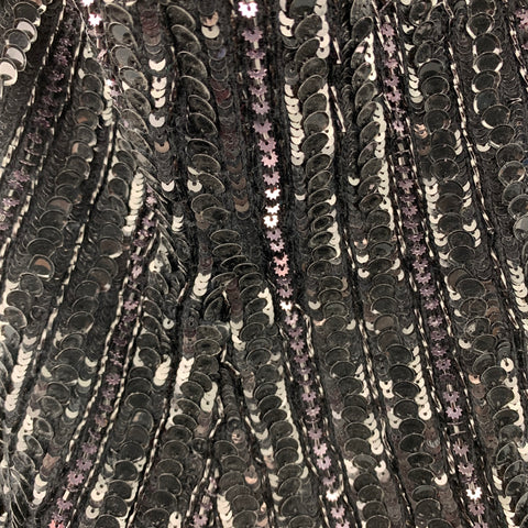 DOLCE &amp; GABBANA Gorro bufanda con capucha en mezcla de lana y lentejuelas de punto negro
