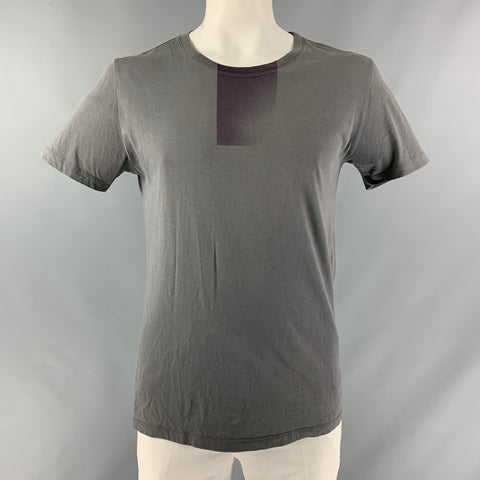MAISON MARGIELA Size L Grey Cotton Short Sleeve T-shirt