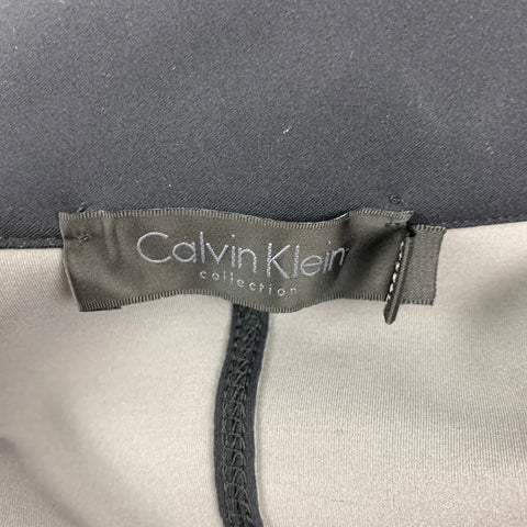 CALVIN KLEIN COLLECTION Size M Black Zip Up Bomber Jacket