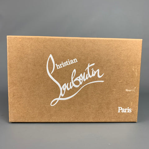 CHRISTIAN LOUBOUTIN Decollete 554 Size 8 Black Patent Leather Pumps