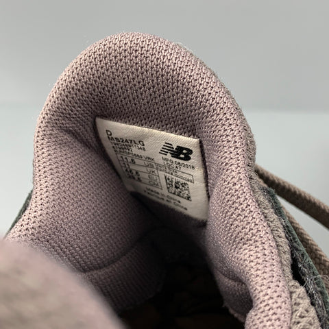 NEW BALANCE 24/7 Size 11.5 Grey Perforated Suede Sneakers