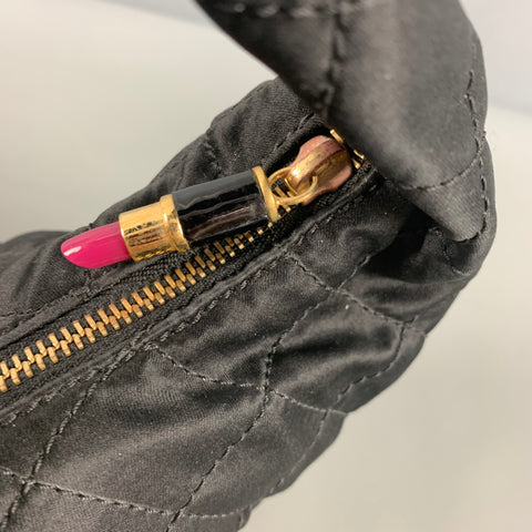 MOSCHINO Black Quilted Mini Handbag & Leather Goods