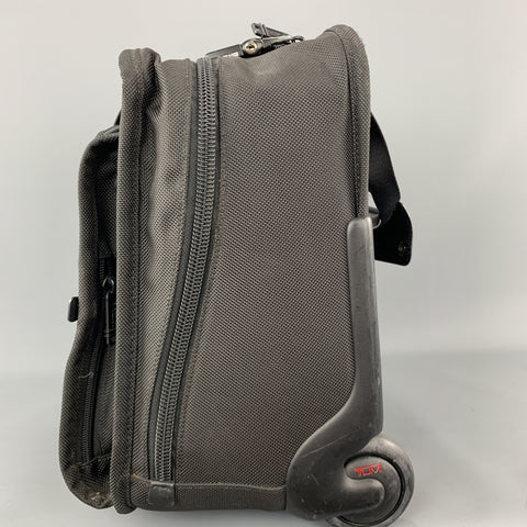 TUMI Black Nylon Canvas Roller Suitcase