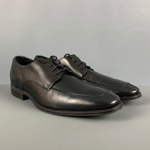 COLE HAAN Size 9 Black Leather Split Toe Lace Up Shoes