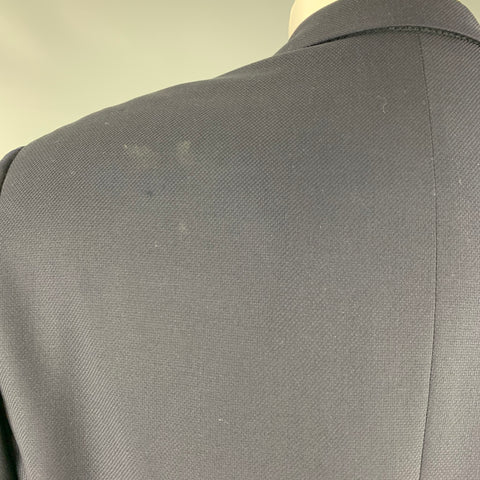 ARMANI COLLEZIONI Size 40 Black Wool Sport Coat