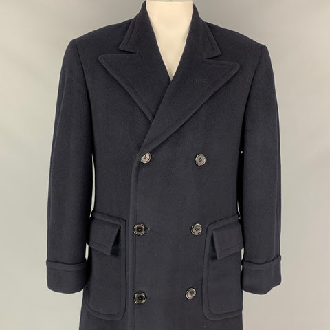 POLO by RALPH LAUREN Size L Navy Peak Lapel Double Breasted Coat