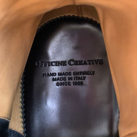 OFFICINE CREATIVE Lowry Black Leather Zip Up Ankle Boots