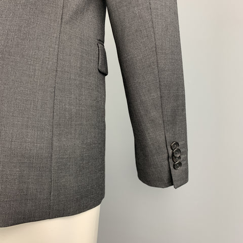 THEORY 40 Regular Charcoal Nailhead Wool Single Breasted Sport Coat
