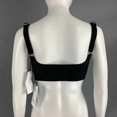 COURREGES Size S Black Polyester Blend Bralette Casual Top
