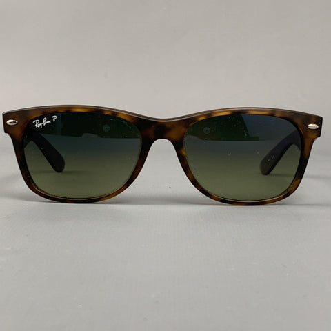 RAY-BAN Tortoise Shell Acetate Polarized New Wayfarer Sunglasses