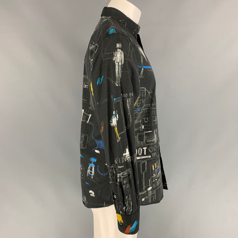 PS by PAUL SMITH Size M Multi-Color Print Cotton Button Up Long Sleeve Shirt