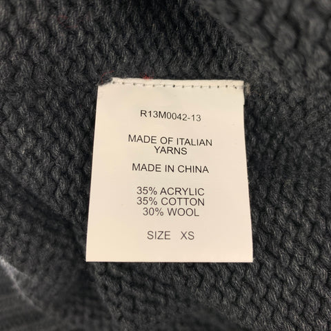 R13 Size XS Charcoal Oversized Acrylic Wool Oversized Sweater