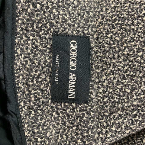 GIORGIO ARMANI Size 32 Grey & Black Heather Zip Fly Dress Pants