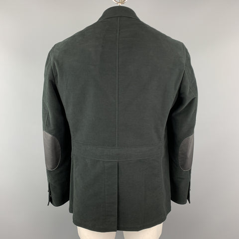 BELVEST Taille 42 Veste noire en coton/élasthanne avec poches plaquées à revers cranté