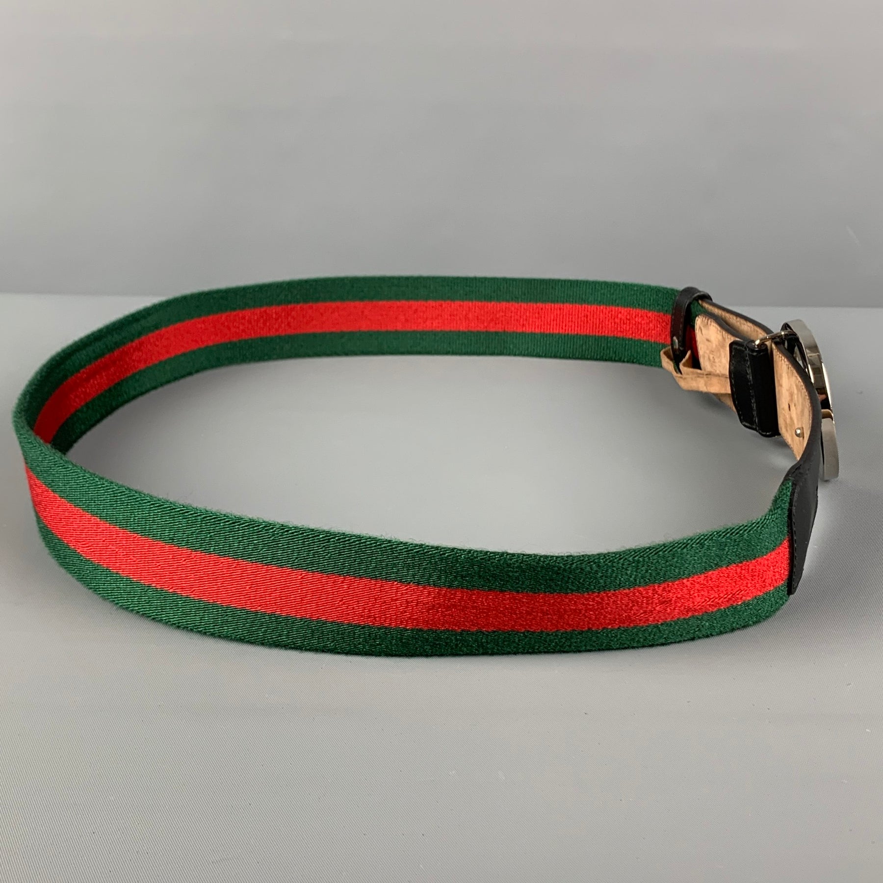Red Suede Gucci Mens Belt (115cm (Waist 40/42)