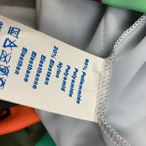 WALTER VAN BEIRENDONCK FW18 Size M Multi-Color Graphic Nylon Jersey Bike Top
