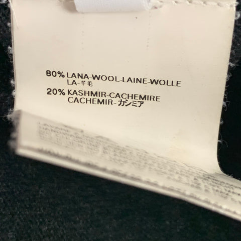 MAISON MARGIELA Size XL Charcoal Lana Wool Cashmere V-Neck Pullover