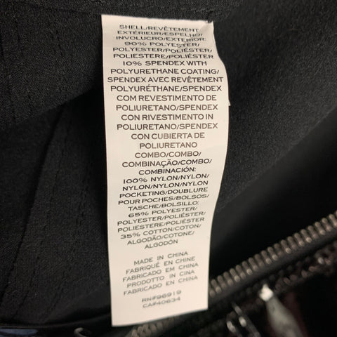 MARC JACOBS Size 2 Black Polyester Faux Patent Leather Pencil Skirt