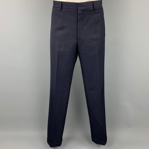 POLO by RALPH LAUREN Size 42 Long Navy Wool Notch Lapel Suit