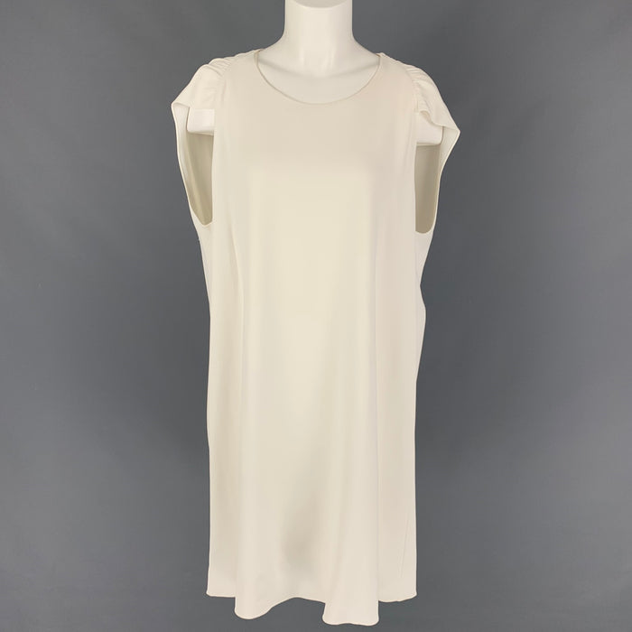 THE ROW Size XS Cream Viscose Sleeveless Cocktail Dress