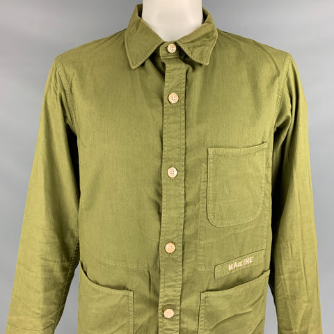 45rpm Size XL Olive Cotton Patch Pockets Marine Jacket