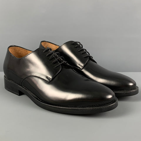 SANDRO Size 9 Black Leather Lace Up Shoes