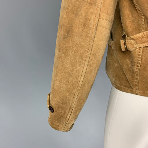 LEVI'S VINTAGE CLOTHING Size M Tan Suede Zip Up Jacket