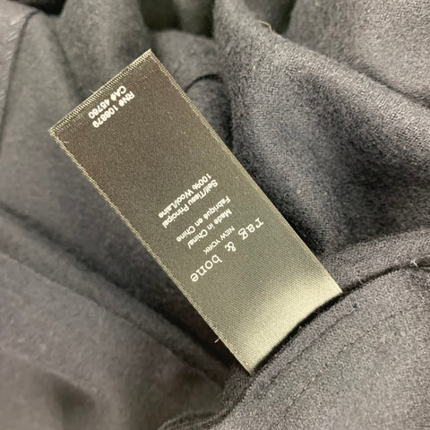 RAG & BONE Size L Black Wool Buttoned Jacket