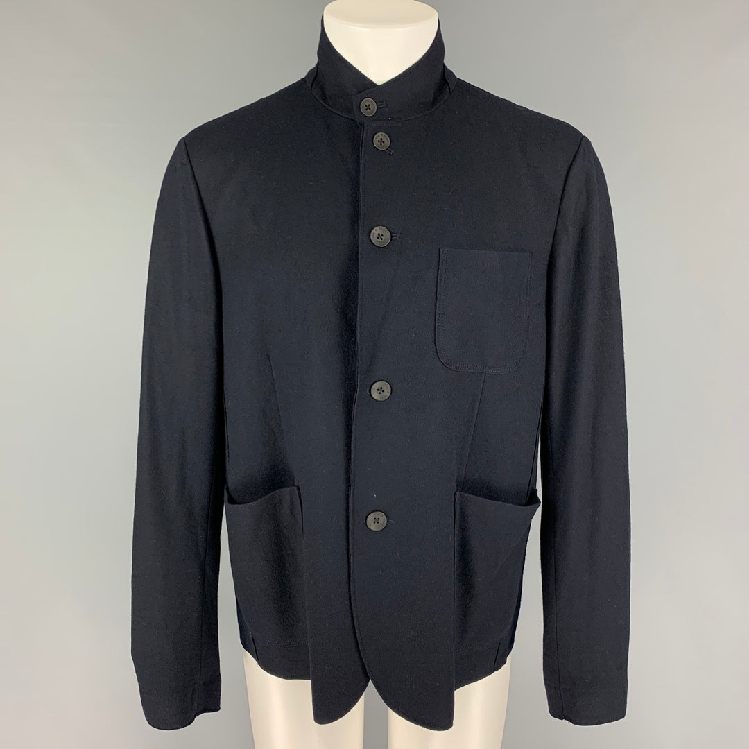 RAG & BONE Size L Black Wool Buttoned Jacket
