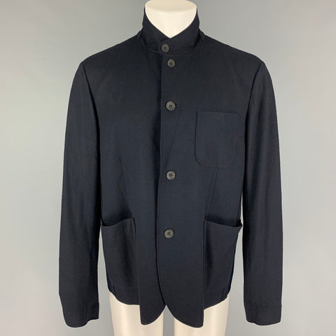 RAG & BONE Size L Black Wool Buttoned Jacket