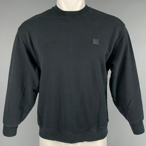 ACNE STUDIOS Size XXS Black Cotton Crew-Neck Sweatshirt